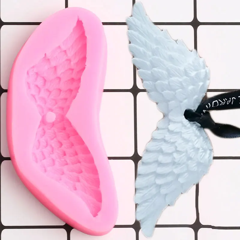 Angel Wings Silicone Mold Chocolate Baking Fondant Molds Cupcake DIY Cake Decorating Tools Aromatherapy Wax Clay Candle Moulds | Дом и сад