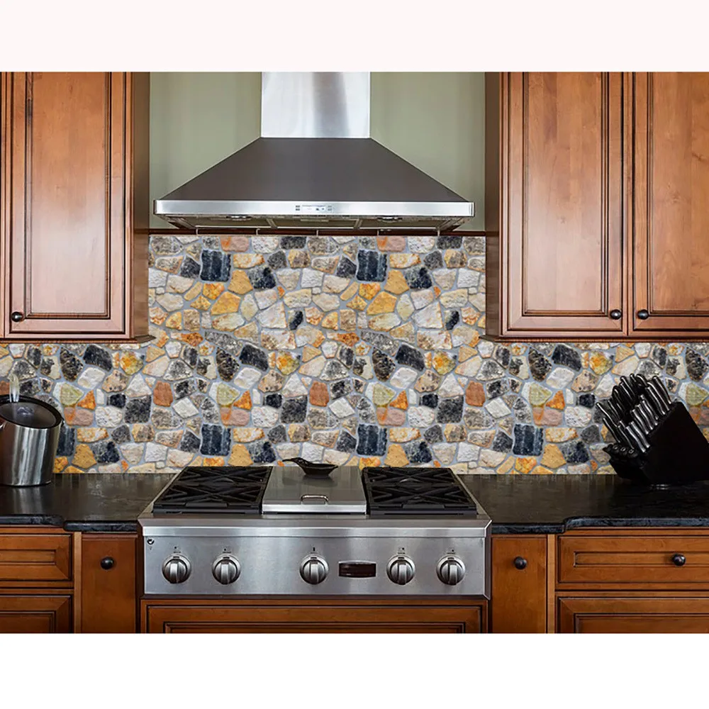 Настенная Наклейка s имитация кирпича 3D кирпич камень деревенский эффект