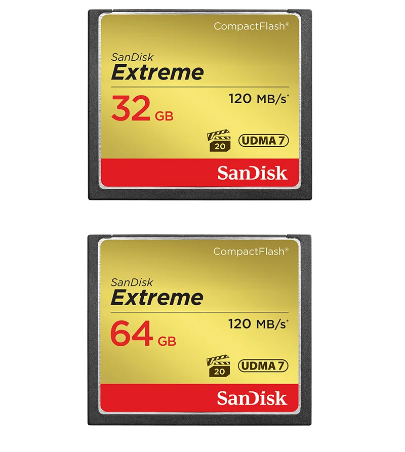 Карта памяти SanDisk 32 Гб 64 Гб 128 ГБ cf-карта экстремально высокая скорость компактная флеш-карта UDMA-7 VPG-20 видео Full HD для камеры