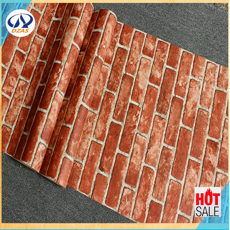 Ретро Имитация кирпичной стены обои Гостиная Ресторан Одежда отель магазин 3D