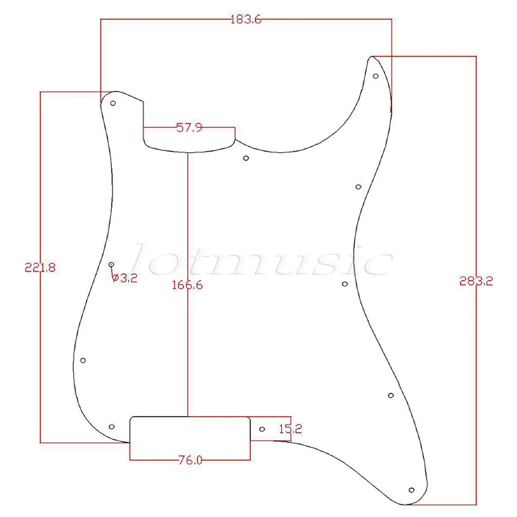 30 * Белая 3 слойная гитарная Накладка для защиты от царапин|pickguard blank|guitar pickguard
