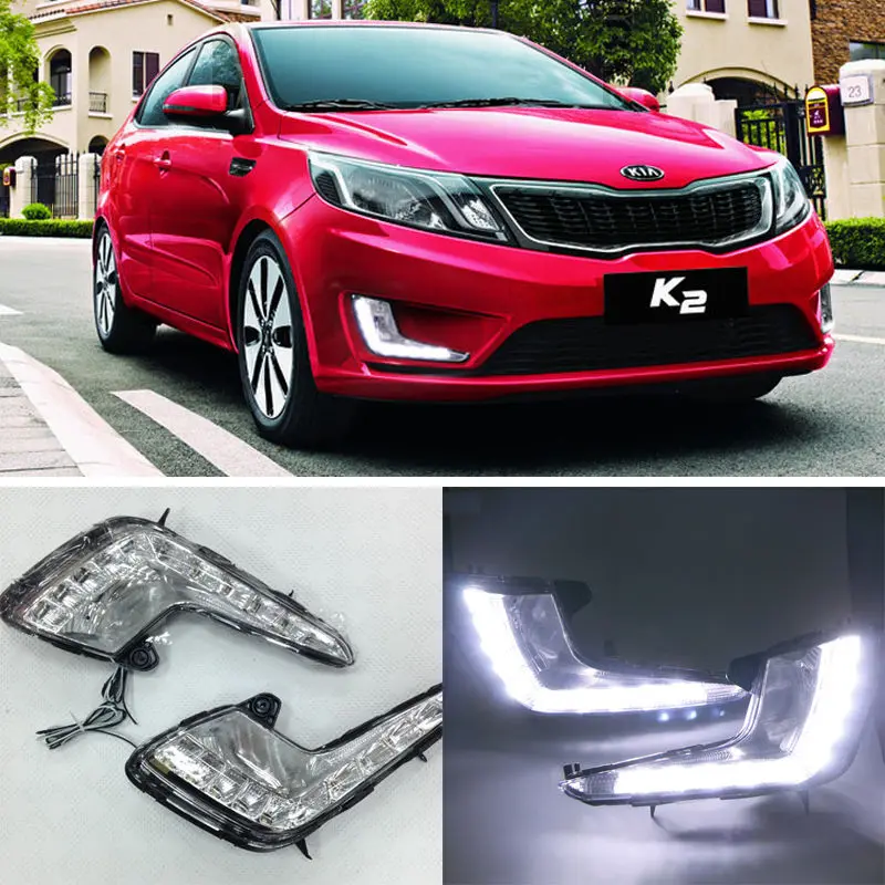 Светодиодный светильник для KIA RIO K2 2012 2013 2014 светодиодный дневные ходовые огни