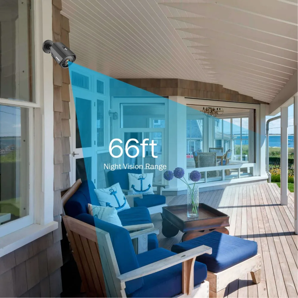 ANNKE 960P TVI широкоугольная камера Smart IR CUT Email alerge camera s наружная Влагонепроницаемая