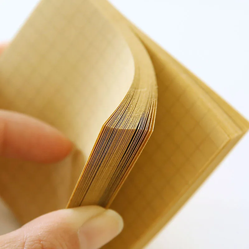 Kraft Paper Horizontal Line Note Little Book Can Tear Away Messages Notes Post Kawaii Sticky Cute Stationary | Канцтовары для офиса