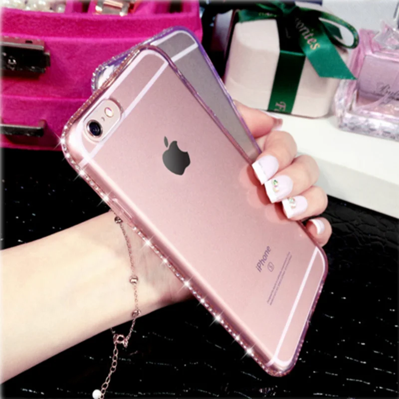 Новый Популярный роскошный блестящий чехол с бриллиантами для iPhone 7/iPhone 7 Plus