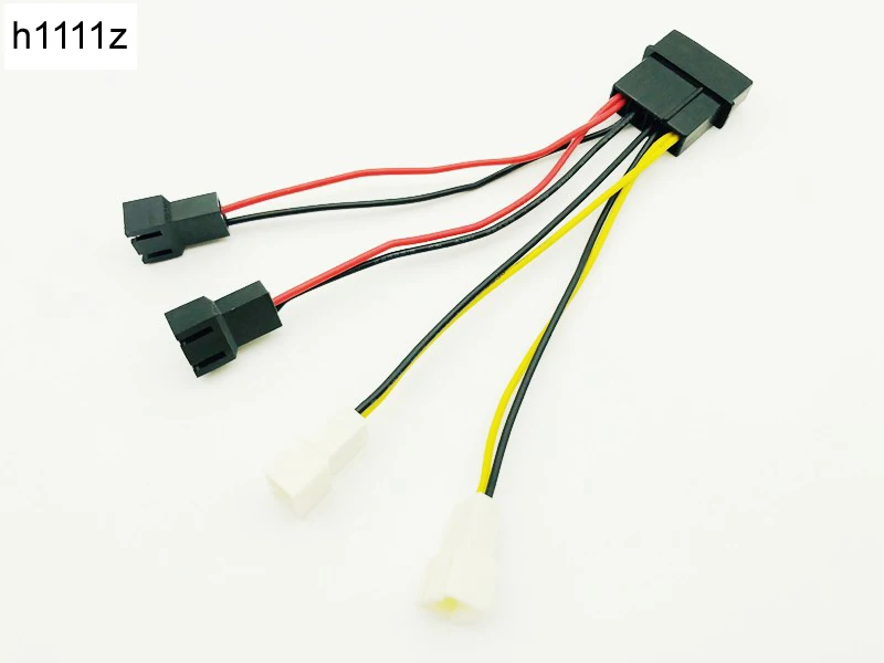 Компьютерный Вентилятор охлаждения силовые кабели 4Pin Molex к 3Pin вентилятор питания