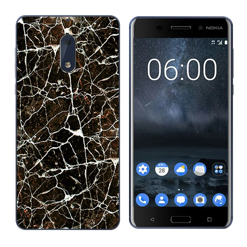 Чехол для Nokia 6 чехол силиконовый с принтом "диск" задняя крышка телефона Nokia6 5