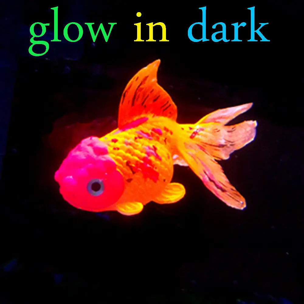 Fluorescent Artificial Aquarium Goldfish Decorative Fish Tank Jellyfish For Garden Decoration Landscaping Fake Fish Ornaments images - 6