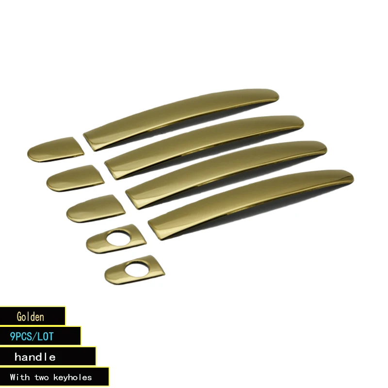 Karcng 9 шт./лот для крышки автомобильной дверной ручки хромированная декоративная