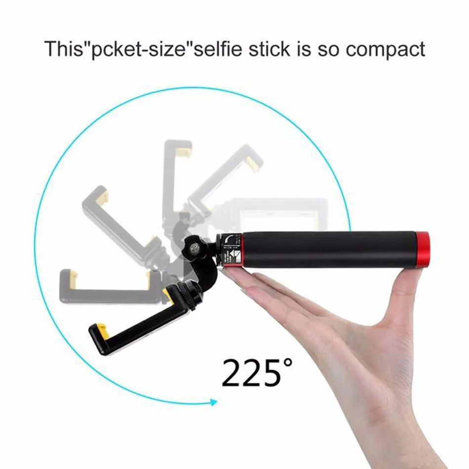 Мини Выдвижной ручной монопод со штативом Bluetooth селфи палка для Gopro3 3 + 4 sj3000/4000 xiaoyi