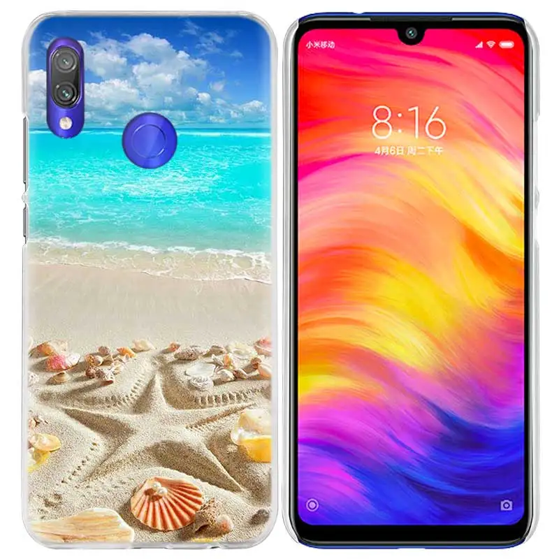 04 Морские ракушки звезда чехол для спортивной камеры Xiao mi Red mi Go Note 7 6 6A Pro S2 5 5A 4X mi A1 A2 9 mi x 3 5G 8 lite Play F1 жесткий чехол из ПК для телефона - Цвет: 04