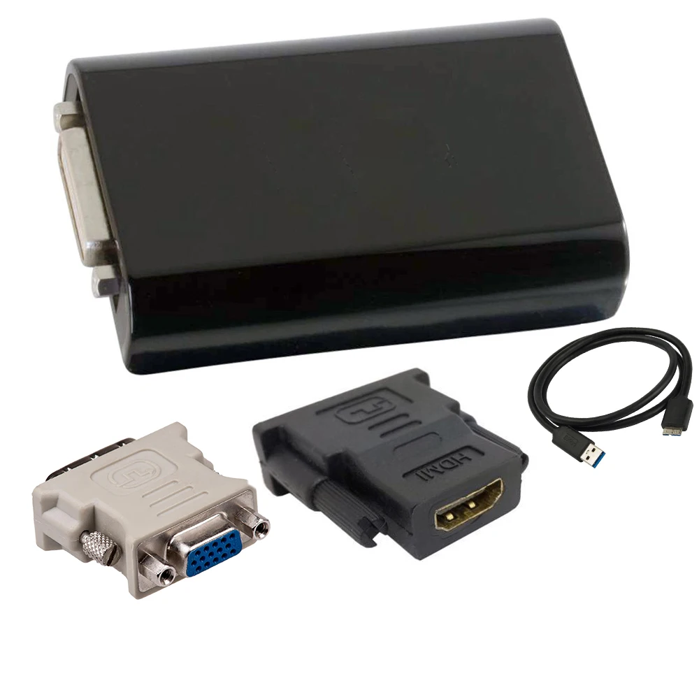 USB 3,0 док-станция USB 3,0 к HDMI VGA DVI видео конвертер адаптер для apple macbook pro air windows10/8/7/xp