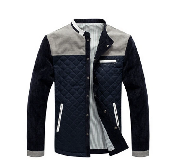 Мужчины Бомбардировщик Куртки И Пальто Ветровка Повседневная Весна Лоскутная