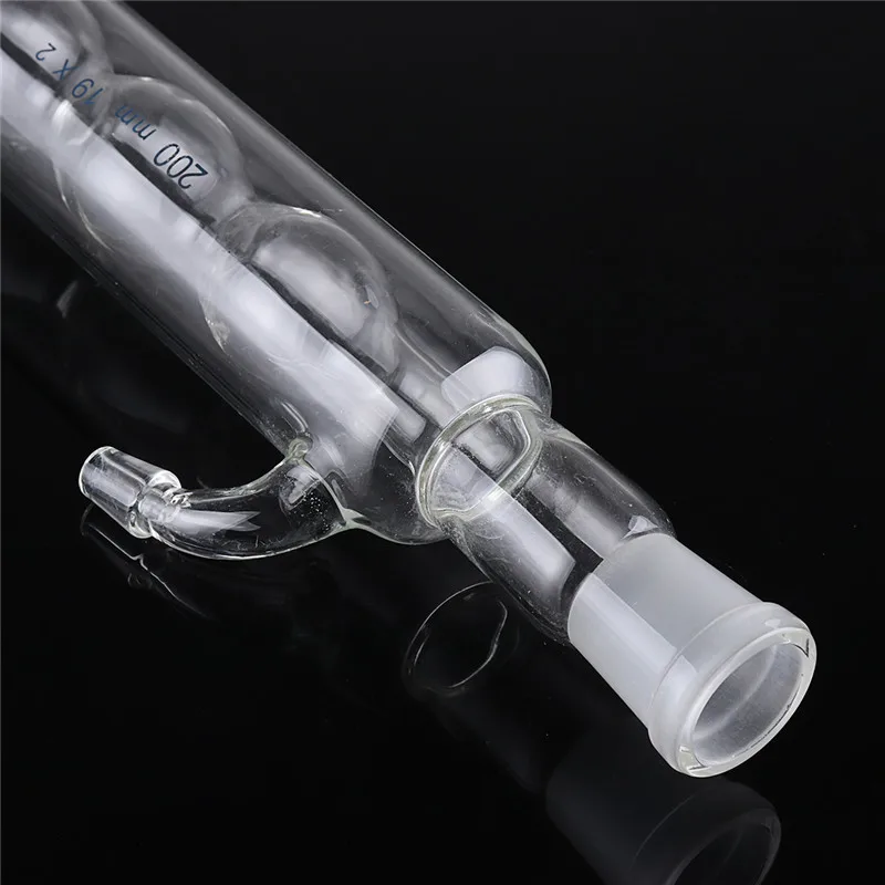 200 мм 19x2 Joint glass Spherica конденсатор химия катушка конденсатор лабораторная стеклянная посуда комплект конденсаторная трубка прозрачная конденсаторная трубка