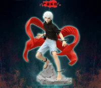 kotobukiya limited edition of collectibles gift tokyo ghoul action figure anime ken kaneki melanism model toy 22cm