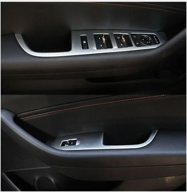 

Аксессуары Подходит для Hyundai SONATA 2015 2016 хромированная панель переключателя интерьера двери окна крышка внутренняя отделка формования