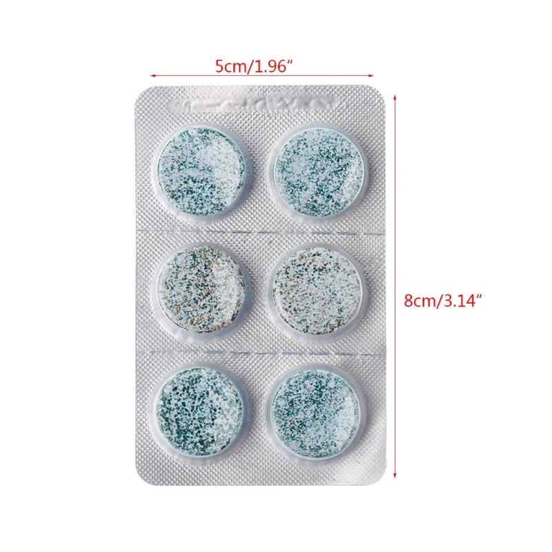 

6Pcs/set Auto Car Windshield Glass Washer Window Cleaner Safe Compact Effervescent Tablets Detergent Fine Concentrated Solid New