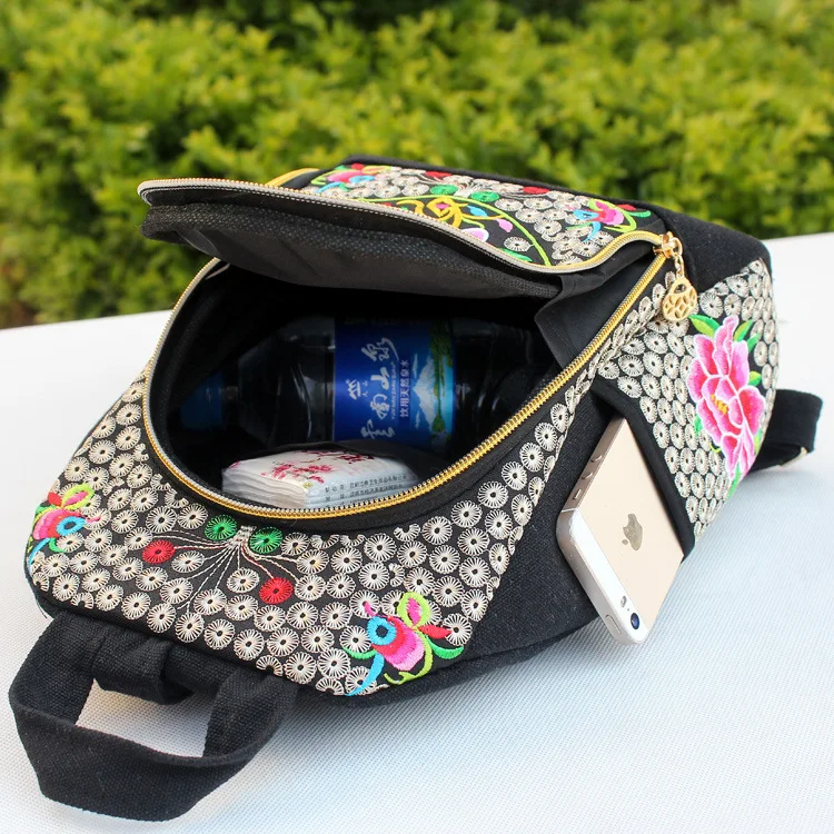 Женский винтажный рюкзак вышивка Лидер продаж Цветочная вышивка|shop backpacks|women