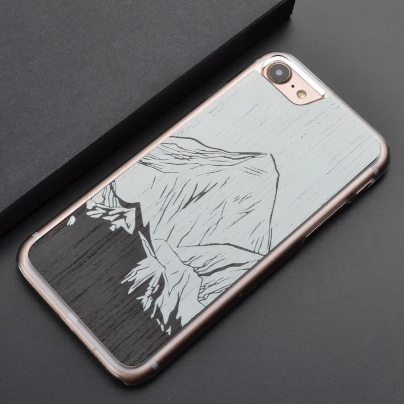 Чехол для телефона с креплением Qomalangma iPhone 6 S 7 8 Plus X натуральный пейзаж цветная