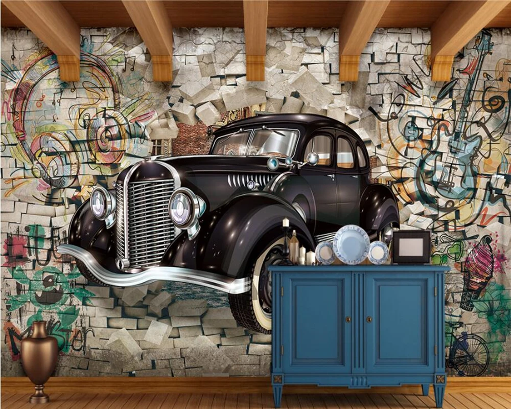 Papel de parede винтажные классические 3d обои для гостиной ТВ дивана спальни кухни