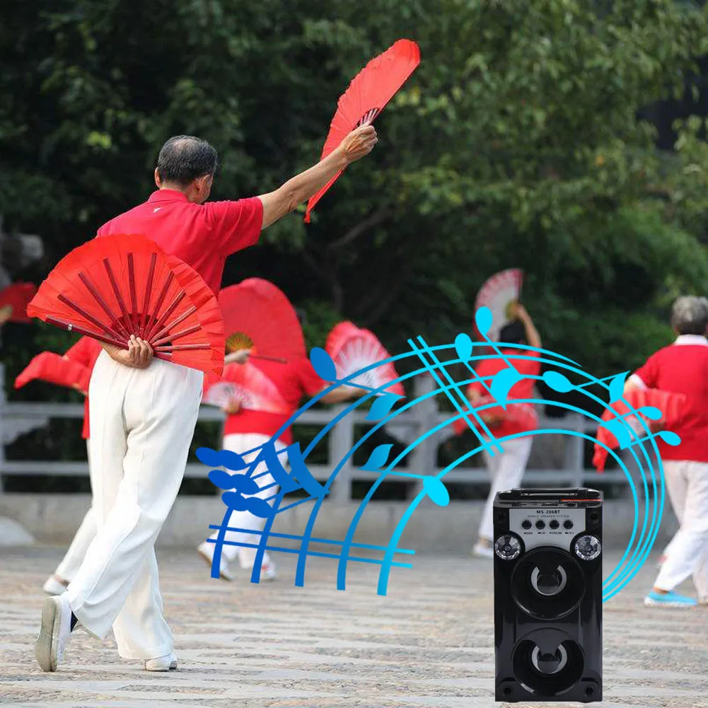 Новый Bluetooth беспроводной светодиодный USB Super Bass Speaker AUX TF FM Radio Portable Outdoor s DOM668 |