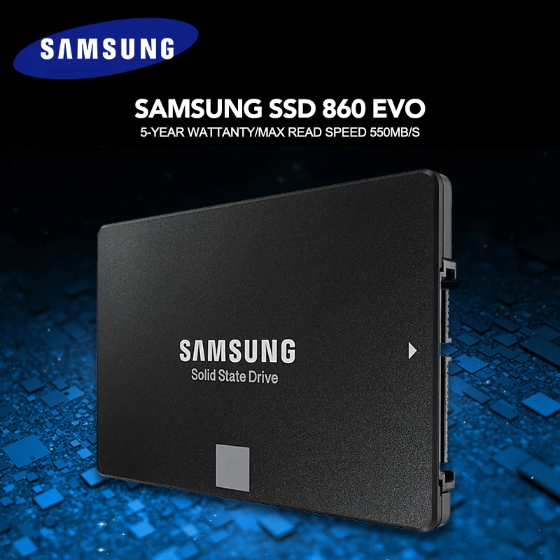 Samsung 860 EVO SSD 250 ГБ 500 Гб Внутренний твердотельный диск HDD жесткий SATA3 2 5 дюймов