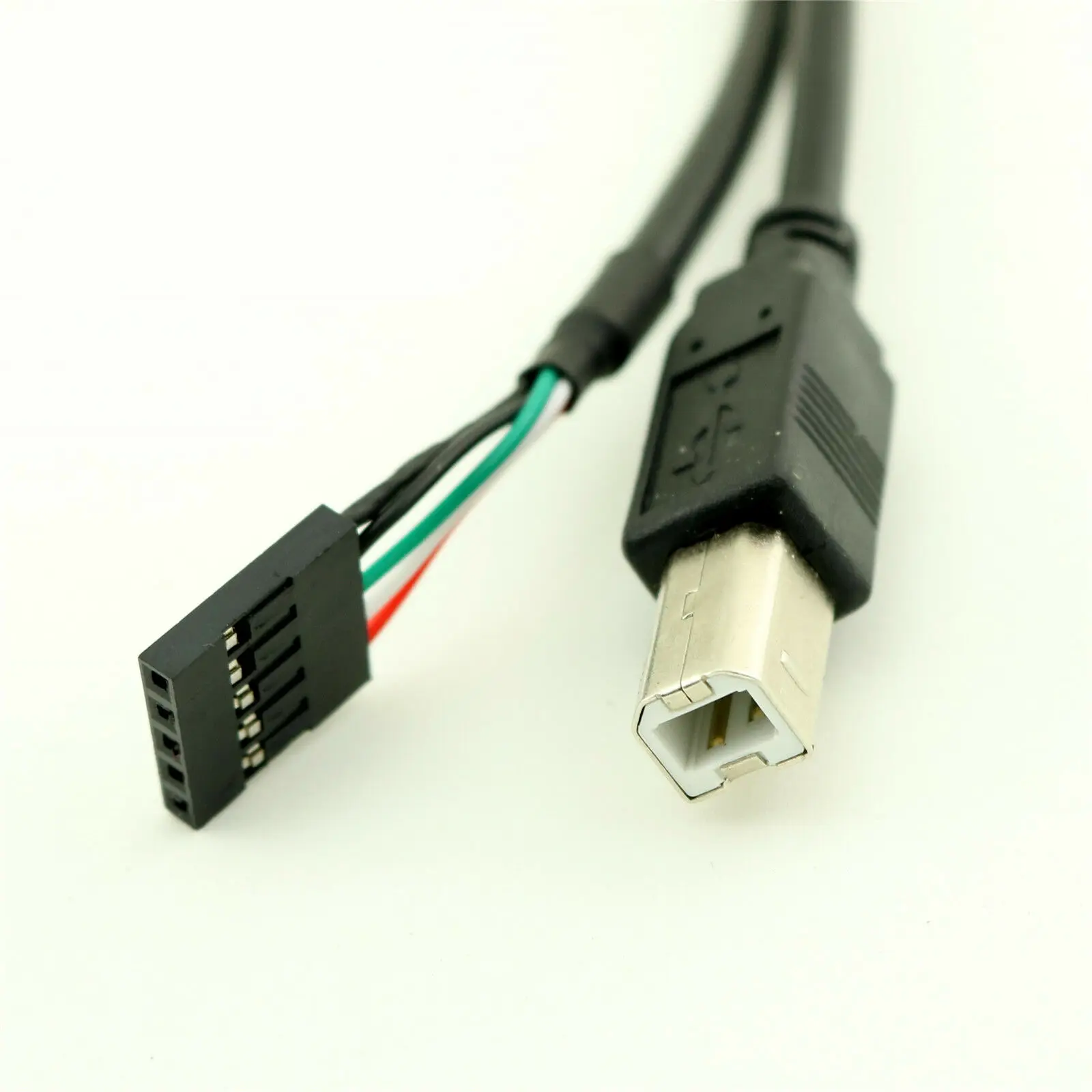 1 шт. 50 см USB 2 0 Тип B штекер Dupont 5 Pin клемма женского типа адаптер материнской платы