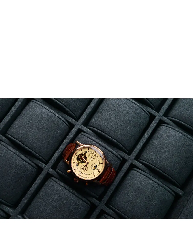 FANXI новая коробка для часов из искусственной кожи, пароль, ювелирный корпус часов, разблокировка отпечатков пальцев, коробка для хранения часов, чехол для костюма