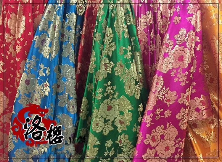Тканая золотая ткань cheongsam костюм кимоно advanced cos Одежда металлическая Дамасская ткань шириной 1,5 метров