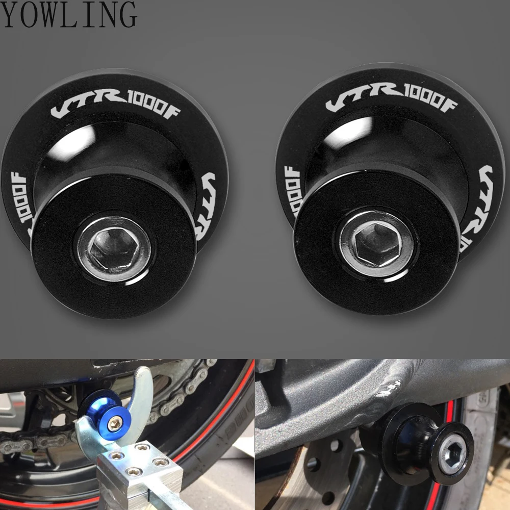 8MM Motorcycle Accessories stands screws Swin garm Swingarm Spools slider for Honda VTR1000F VTR1000 VTR 1000F 1000 1997-2005 | Автомобили