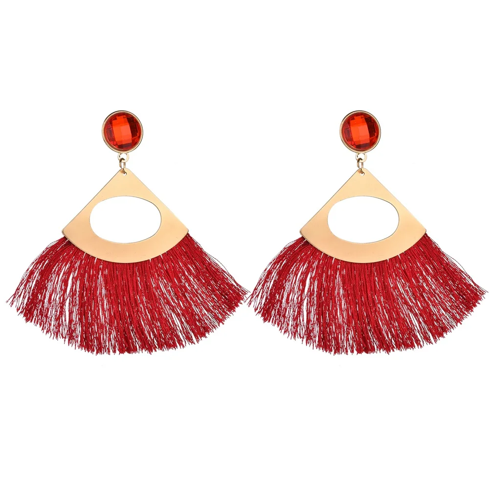 MissCyCy в богемном стиле нитки кисточки серьги для Для женщин этническом Стиль