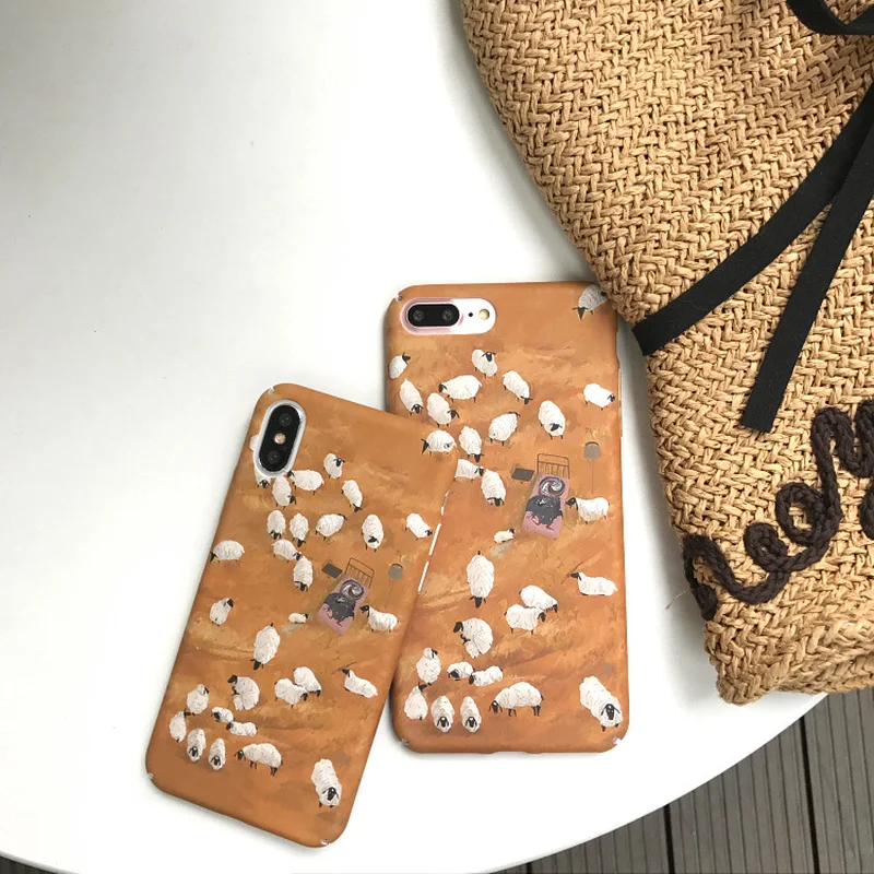 Vintage Art Oil Painting Phone Case for IPhone X 6 XS 6S 7 8 XR MAX Hard Shell Plus Back Cover |