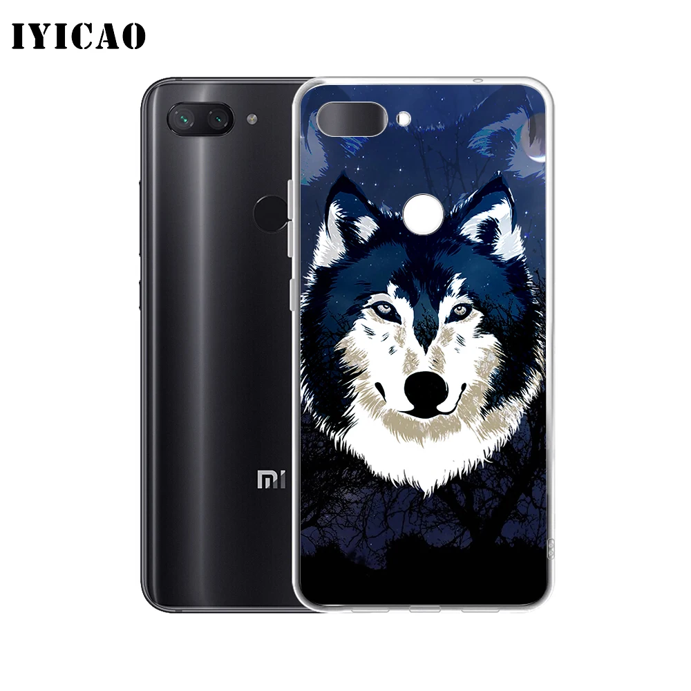 Мягкий силиконовый чехол для телефона IYICAO Animal Wolf Xiaomi Redmi 4A 5A 6A Note 7 6 5 Pro Plus 4X