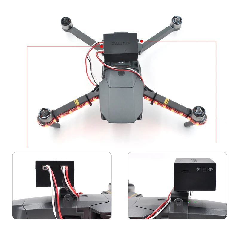 DJI Mavic Pro светодиодный расширительный Комплект для Drone DIY аксессуары | Электроника