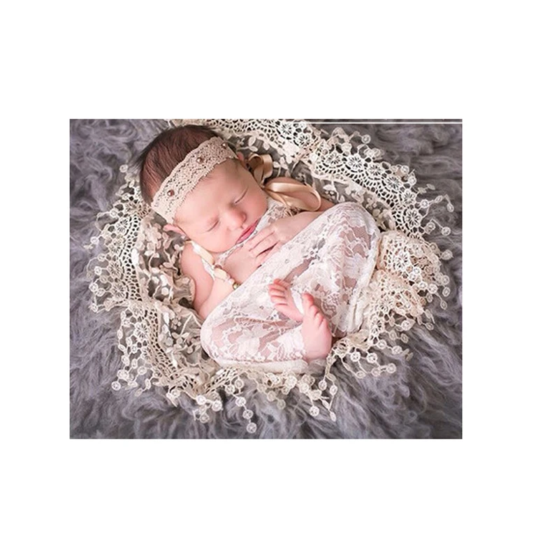 Newborn photography props baby lace swaddle wraps toddler photo shoot infant receiving blanket triangle wrap new born fotografie | Детская
