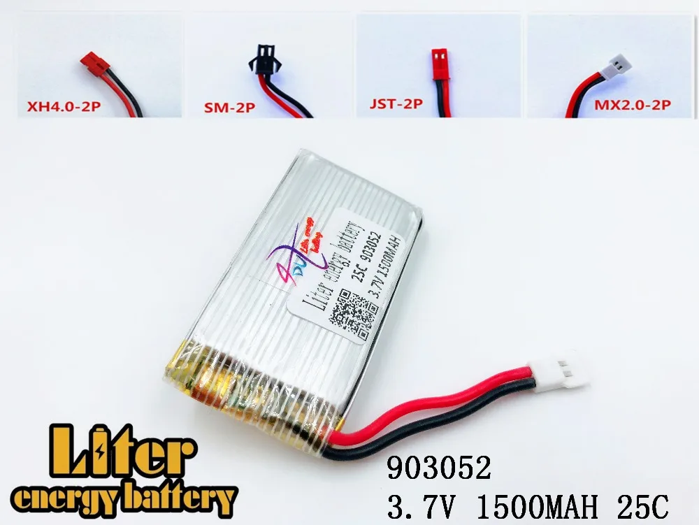 Литий полимерный аккумулятор 3 7 в 1500 мАч 25C для Syma X5SW X5SC X5S 1 M18 H5P RC Quadcopter 903052