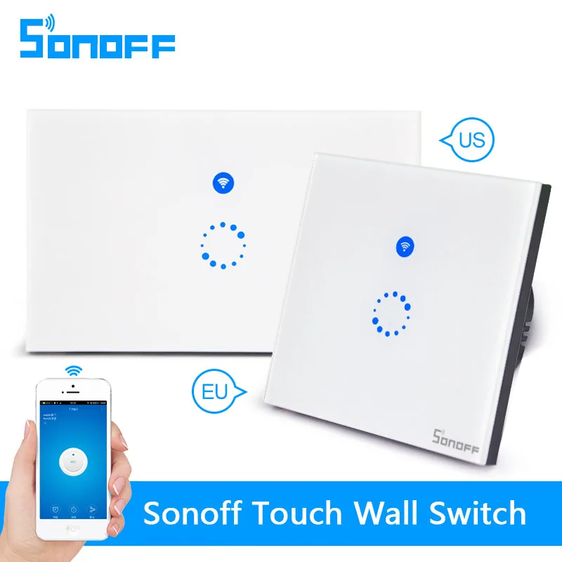 Sonoff Touch ON/OFF Удаленное включение/выключение с любого места поддержка приложений