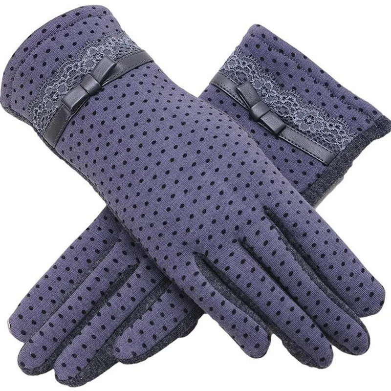 Модные женские зимние теплые уличные спортивные кашемировые перчатки с