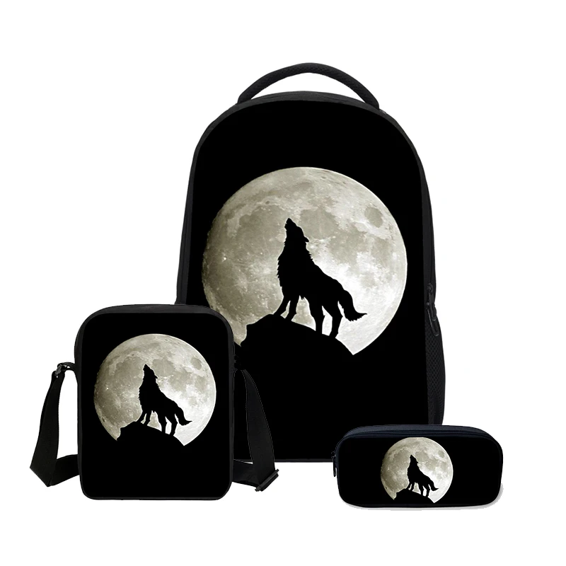 Школьный ранец для мальчиков Сумка с 3D рисунком животных Детская сумка на плечо