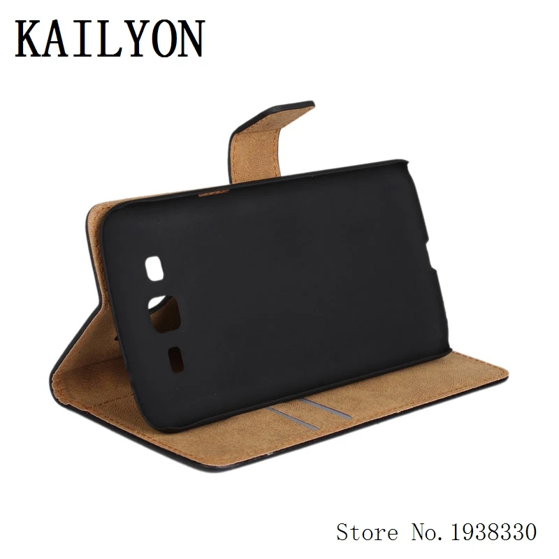 Kailyeon Роскошный чехол из натуральной кожи для Samsung Galaxy Grand 2 Duos G7102 G7106 G7108 G7109 кошелек