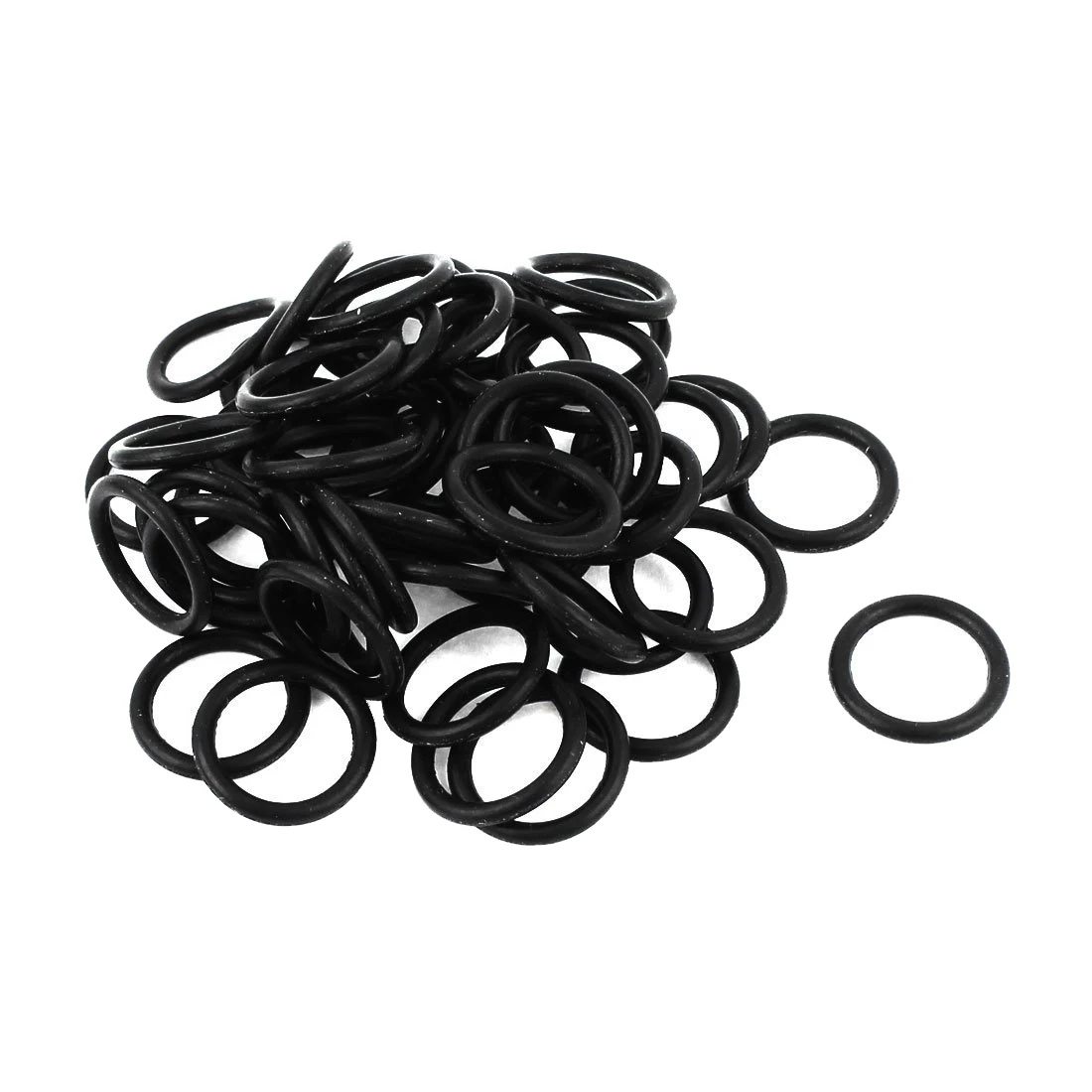 

50 pcs. Black rubber 15 x 12 x 1.5 mm oil seal O rings gaskets