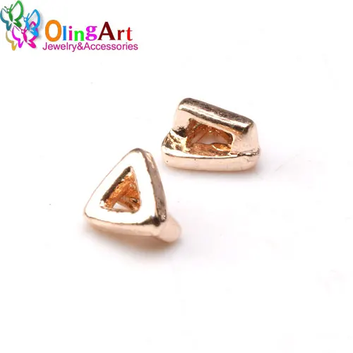 0302 20pcs 004 RG Olingart 30 шт. 3*2 мм Подвески крестообразной формы сердца бусины для нанизывания тибетского серебра Поиск браслет ювелирных изделий DIY ручной работы - Цвет: 0302 20pcs 004 RG