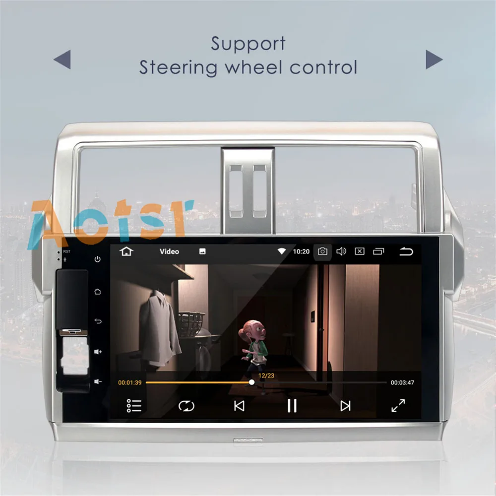 Автомобильный DVD плеер 9 &quotAndroid 8 0 GPS для Toyota Prado 150 2014 2015 с 4G 32G Octa Core стерео