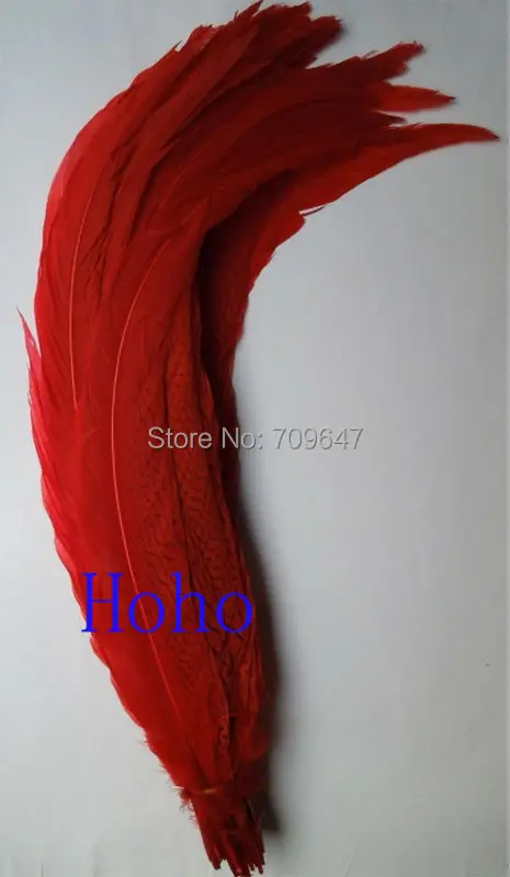 

10Pcs/lot!55-60cm long silver pheasant tail feathers dyed red colour, loose silver pheasant tails for crafts,wedding bouquets,