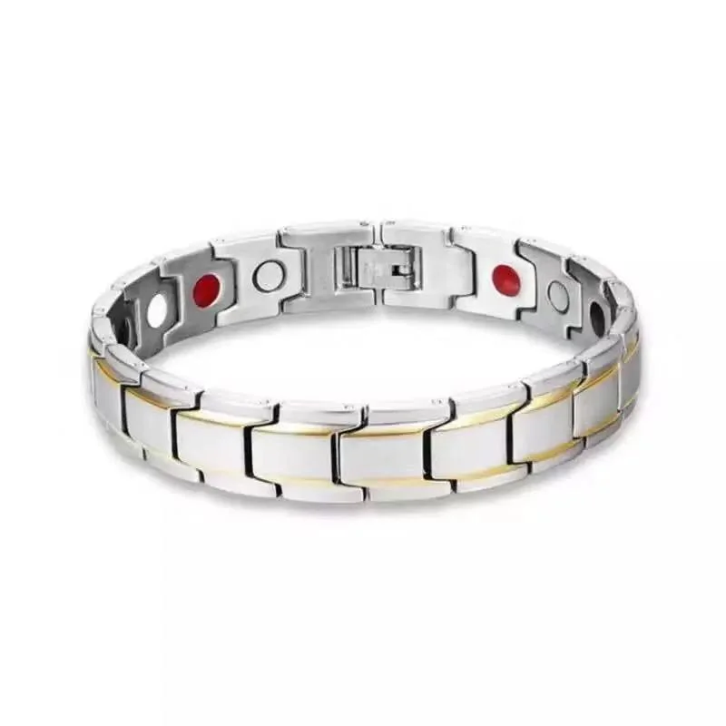 

316L Stainless Steel Elegant Magnetic Therapy Bracelet Pain Relief Arthritis and Carpal Tunnel for Men Women