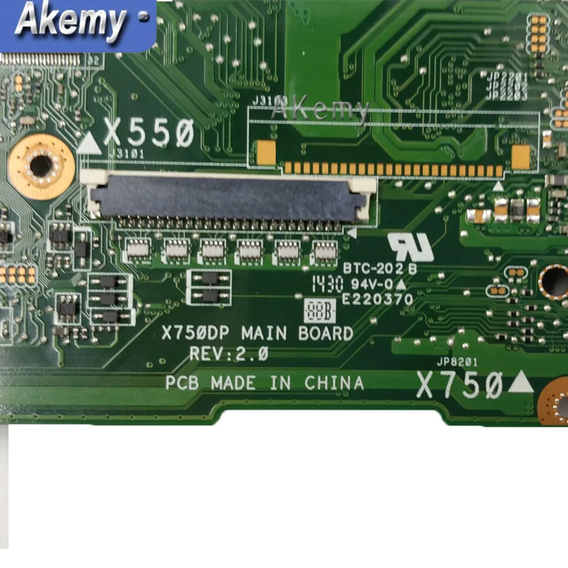 Материнская плата X550DP LVDS для ноутбука ASUS X750DP K550D X550D материнская Rev2.0 100%