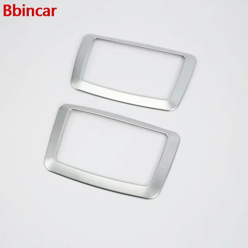 

Bbincar Matte ABS Rear Make-up Mirror Frame Cover Trim Interior Accessories 2pcs For BMW 5 series G30 2017 2018
