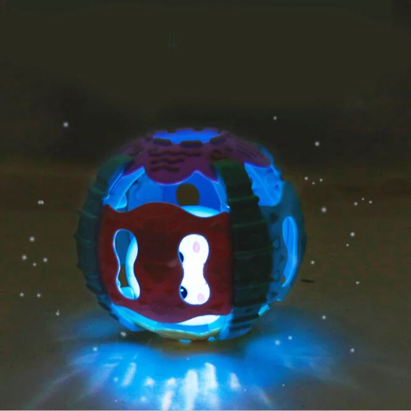 1 шт. электрическая погремушка мягкий резиновый светильник Музыкальная молярный