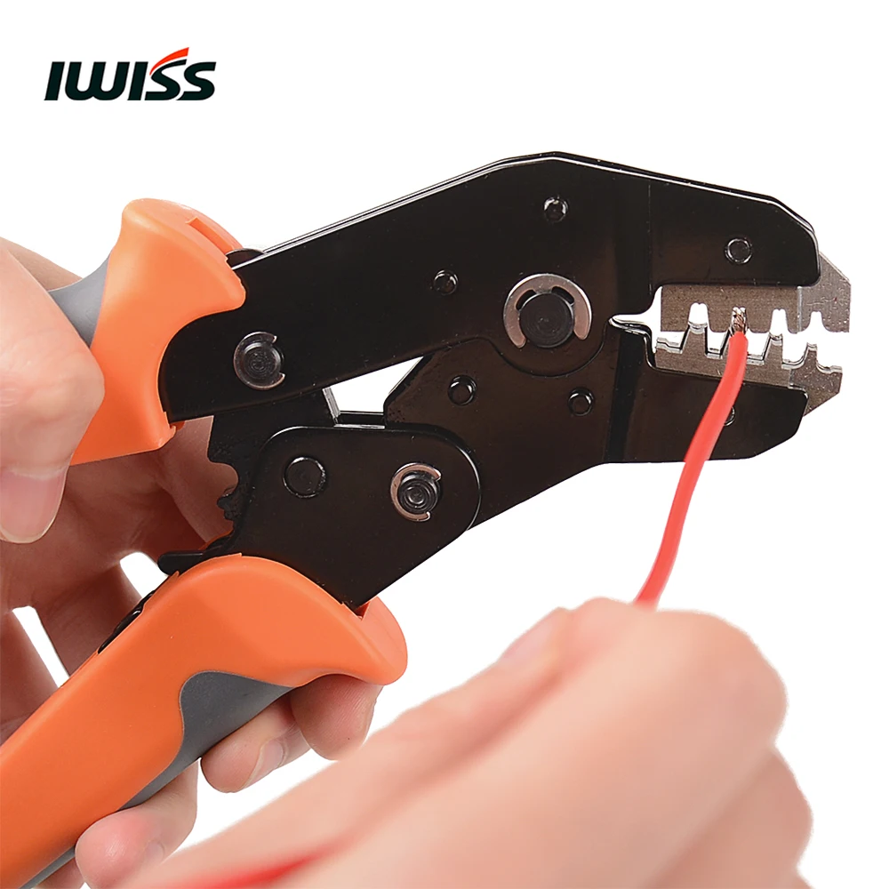 IWISS SN-2549/SN 2549 Храповые обжимные плоскогубцы ручные обжимные инструменты Диапазон обжима 0,08-мм2(AWG: 28-18