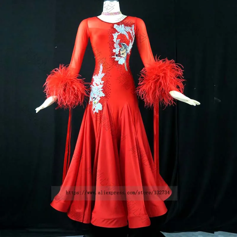 Новинка 2019 бальные костюмы стандартные Бальные платья для танцев платье вальса
